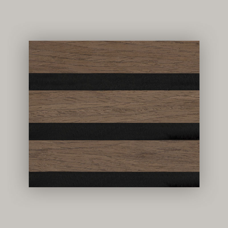 그릴 벽/음향 벽 패널(단면 엔지니어링 목재 베니어 포장) - 나뭇결 색상 2400/2700mm x 600mm