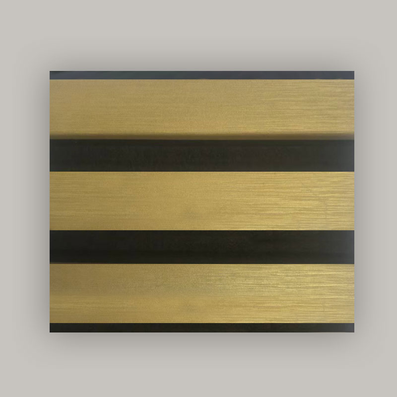 그릴 벽/음향 벽 패널(단면 PVC 포장) - 금속 브러시 색상 2400/2700mm x 600mm